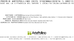Premio ArtePollino 2015