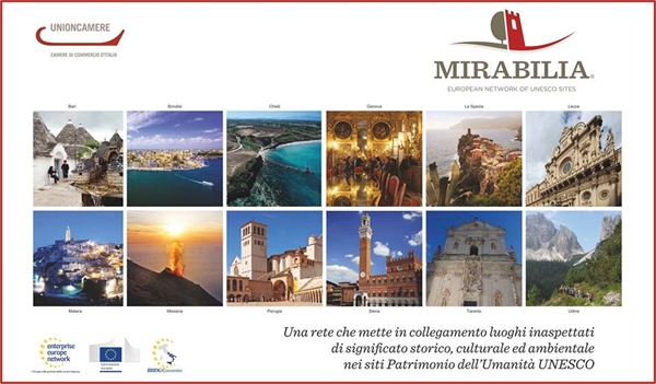 Rete di imprese "Mirabilia" per la promozione dei siti Unesco